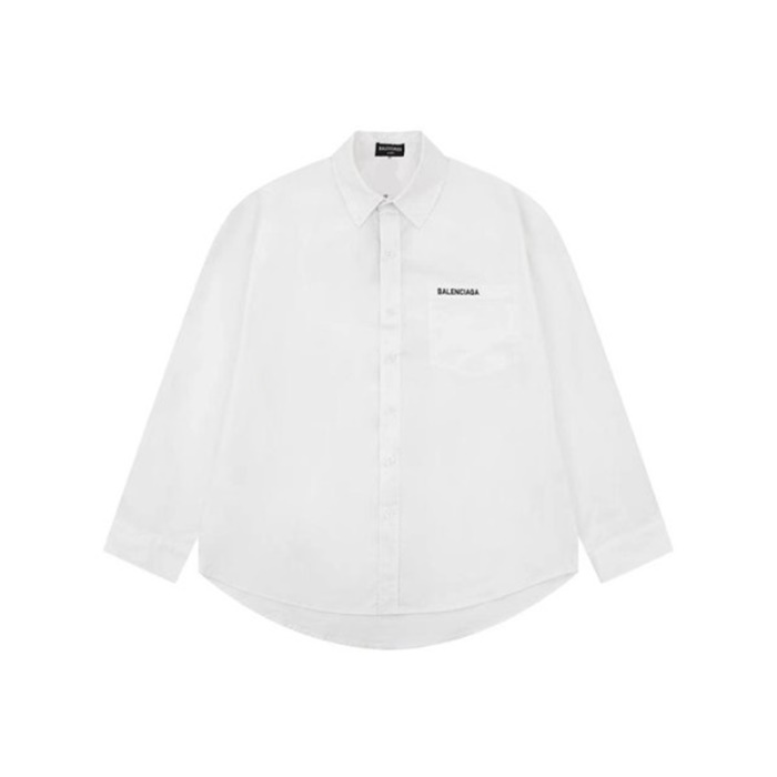 バレンシアガトレンディメンズホワイトシャツa820