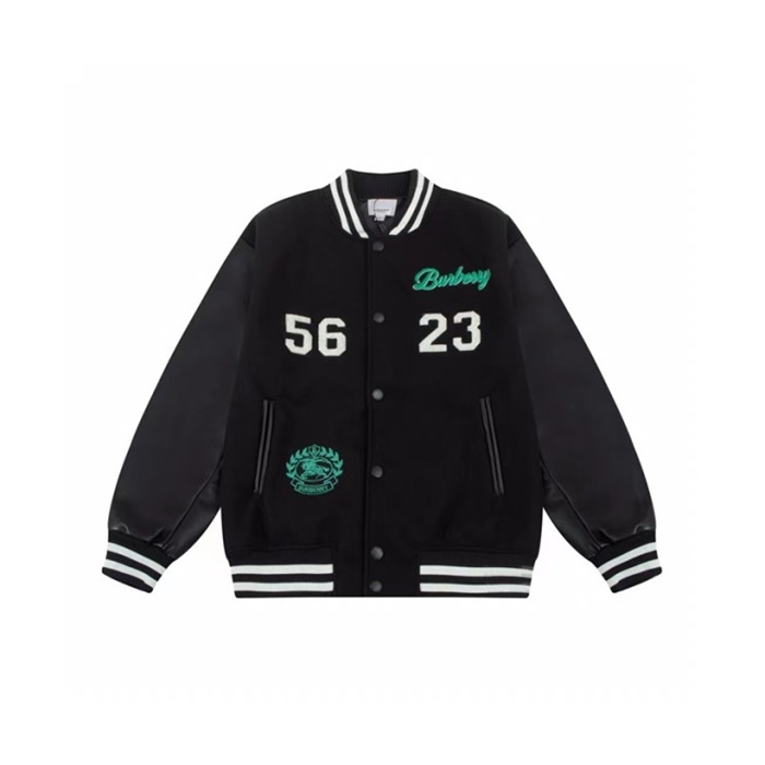 バーバリーメンズモダンブラックジャケットu336