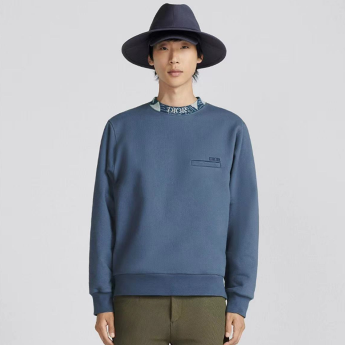 ディオールメンズクラシックブルースウェットシャツi852