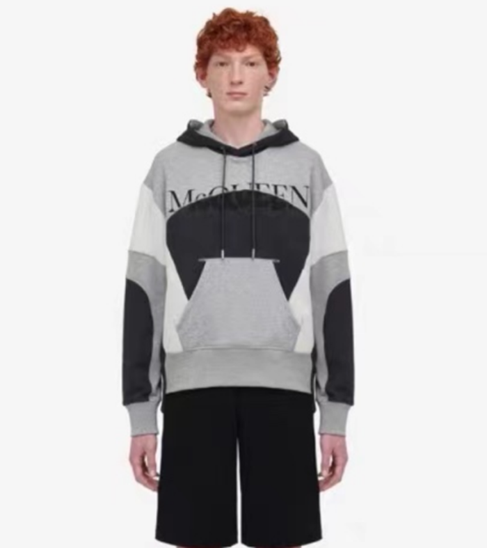 アレクサンダーマックイーンメンズカジュアルグレーフーディx124