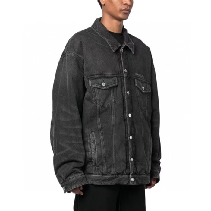 バレンシアガメンズブラックジャケットa833