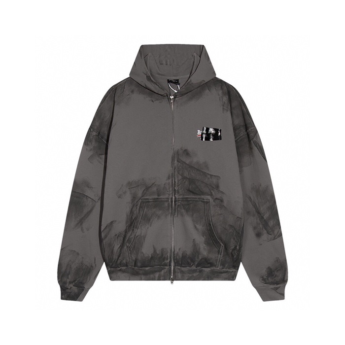 バレンシアガメンズグレーフーディa833