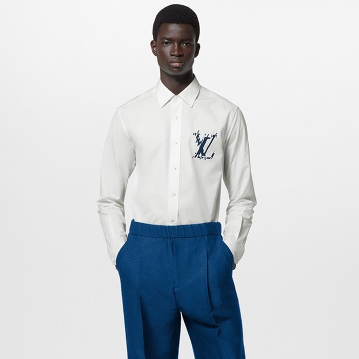 ルイヴィトンメンズホワイトシャツv2027