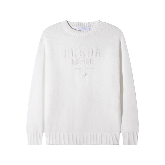 プラダメンズクルーネックホワイトセーターr840