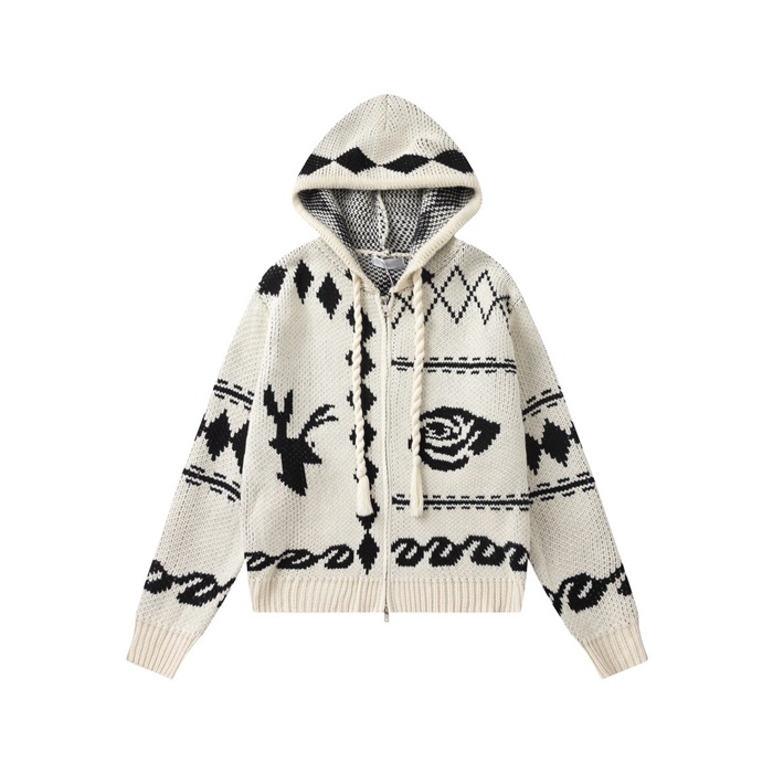 アクネストゥディオズユニセックスカジュアルアイボリーフーディc226