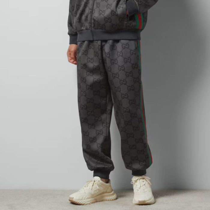 グッチメンズカジュアルグレーパンツu1130