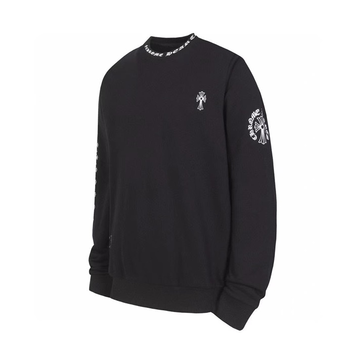 クロムハーツメンズブラックスウェットシャツh207