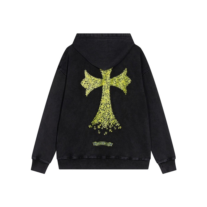 クロムハーツメンズブラックフーディh212