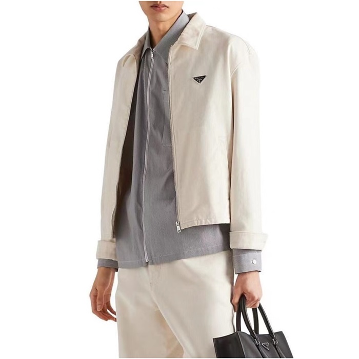 プラダメンズホワイトデニムジャケットr845