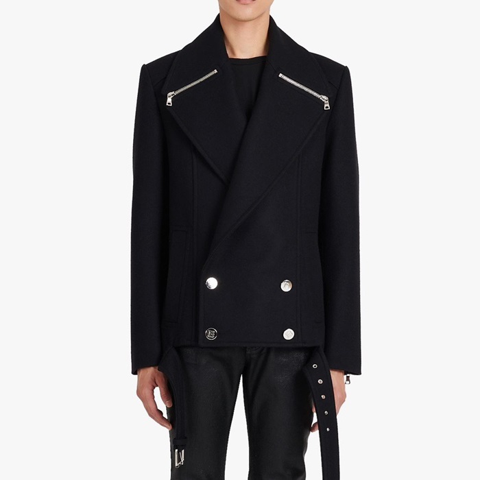 バルマンメンズブラックジャケットm234