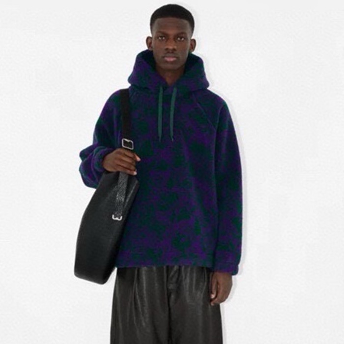 バーバリーメンズブルーフーディu351