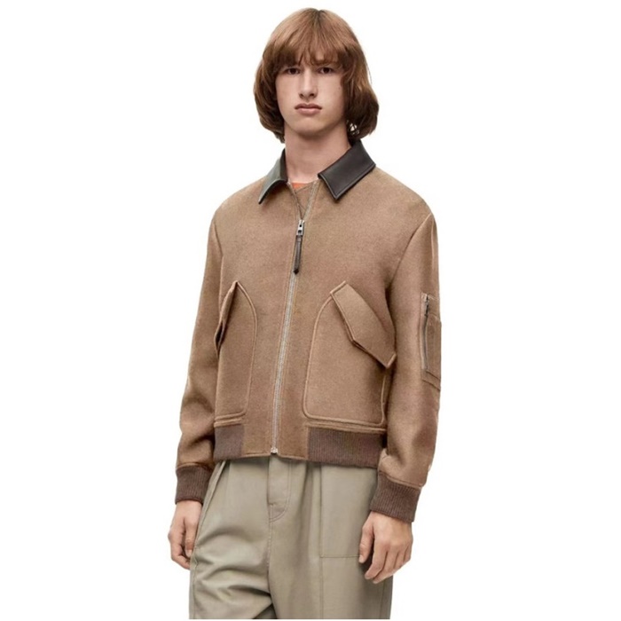 ロエベメンズキャメルジャケットe817