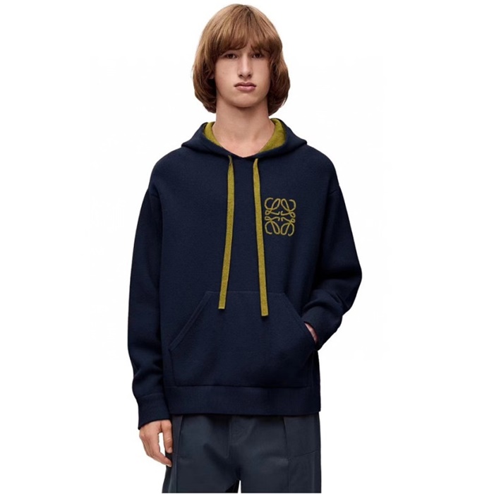 ロエベメンズカジュアルネイビーフーディe819