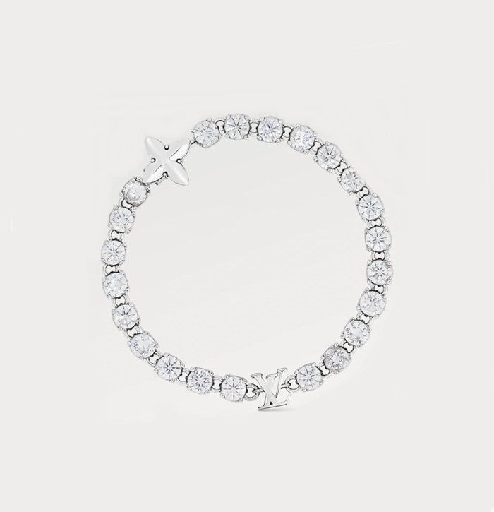 ルイヴィトンレディースホワイトゴールドブレスレットc430