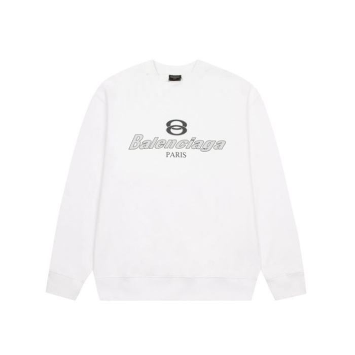 バレンシアガメンズホワイトスウェットシャツa863