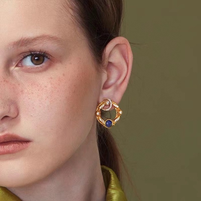 ボッテガヴェネタレディースイエローゴールドピアスc464