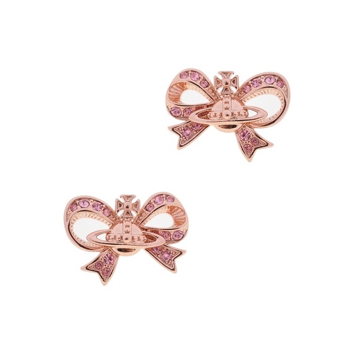 ヴィヴィアンウエストウッドレディースローズゴールドピアスc483