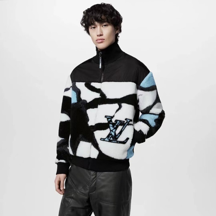 ルイヴィトンメンズブラックジャケットv2060