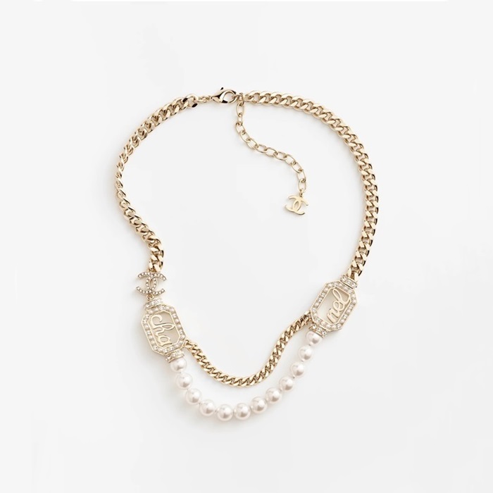 シャネルレディースイエローゴールドネックレスc534