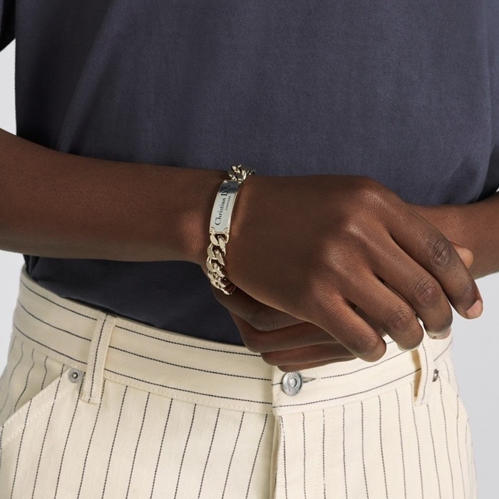 ディオールメンズイエローゴールドブレスレットc595