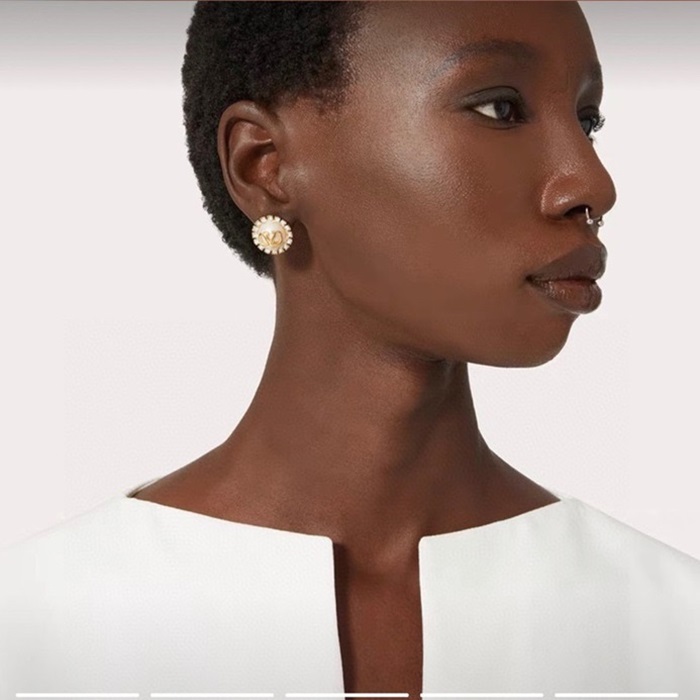 ヴァレンティノレディースゴールドピアスc600