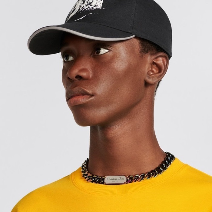 ディオールメンズゴールドネックレスc605