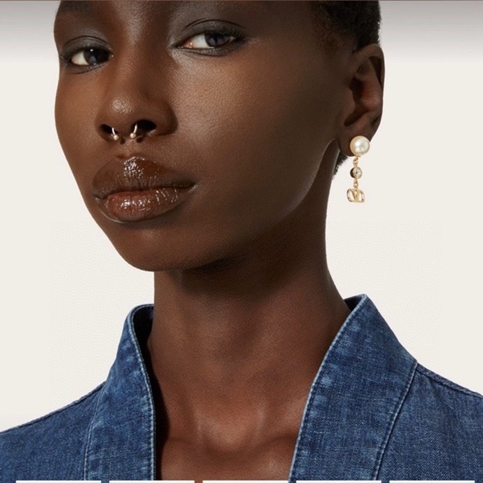 ヴァレンティノレディースゴールドピアスc609