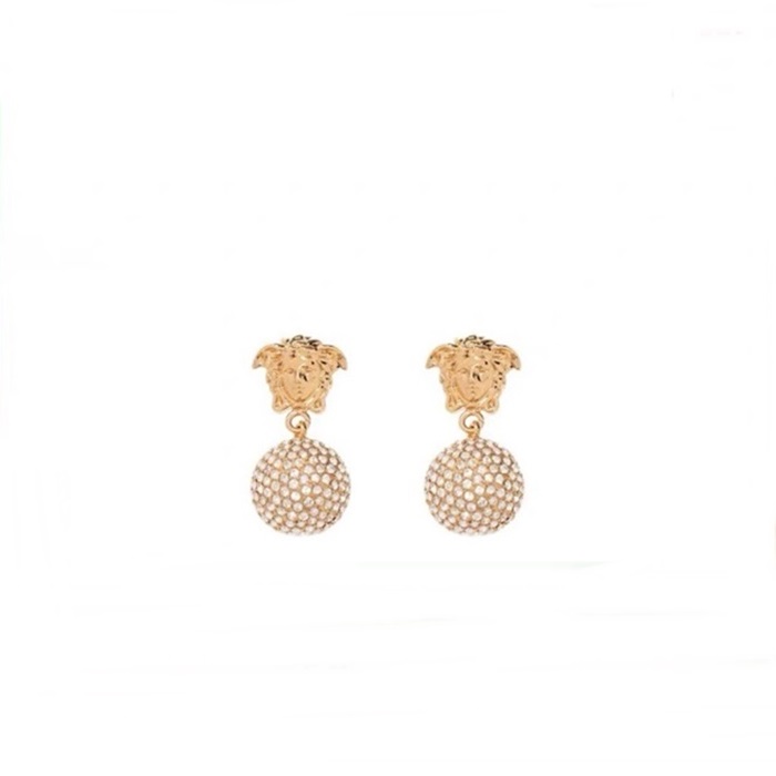 ヴェルサーチェレディースイエローゴールドピアスc627