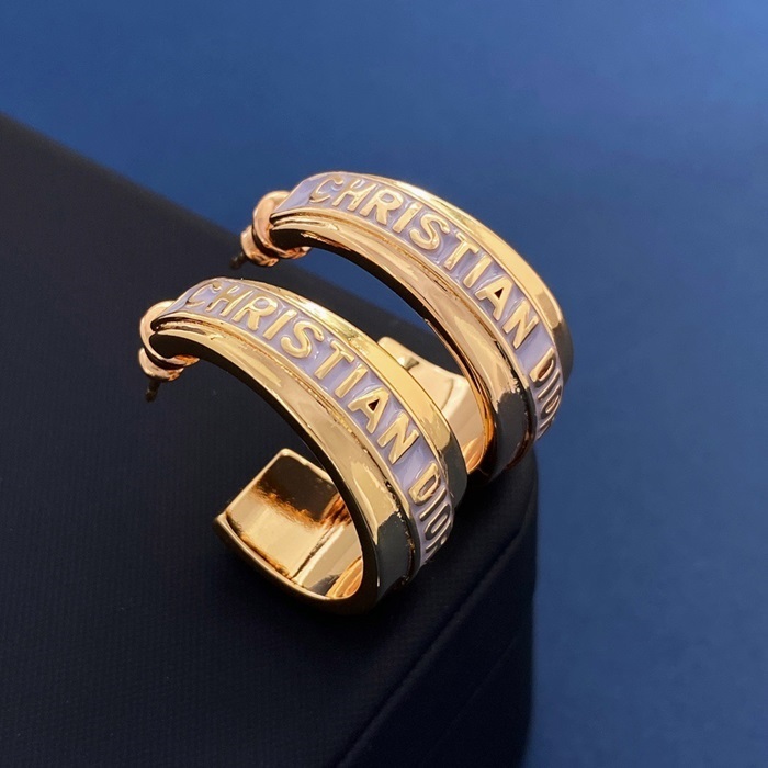 ディオールレディースイエローゴールドピアスc629