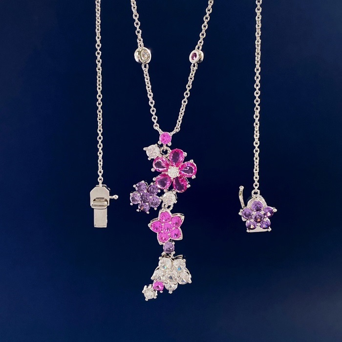 ヴァンクリーフ＆アーペルレディースホワイトゴールドネックレスc631