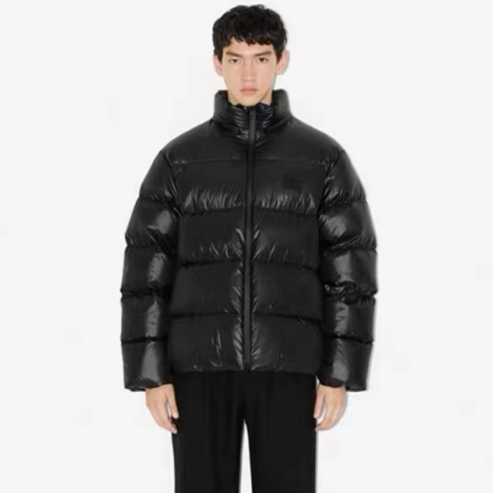 バーバリーメンズブラックダウンパディングu355