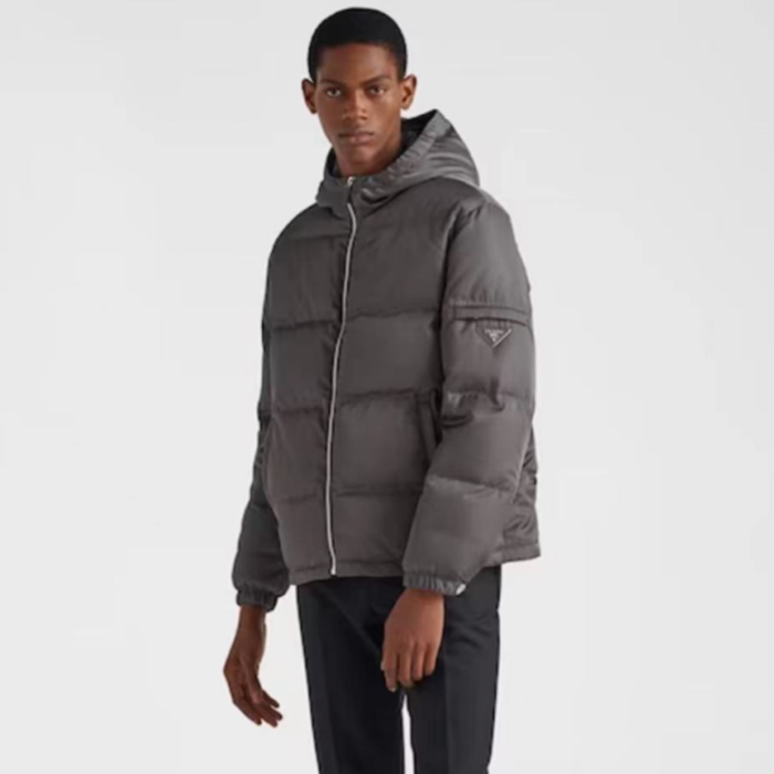 プラダメンズグレーダウンパディングc862