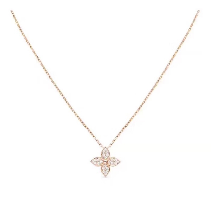 ルイヴィトンレディースローズゴールドネックレスc662