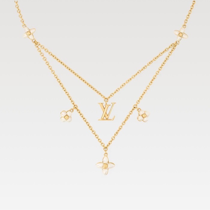 ルイヴィトンレディースイエローゴールドネックレスc668
