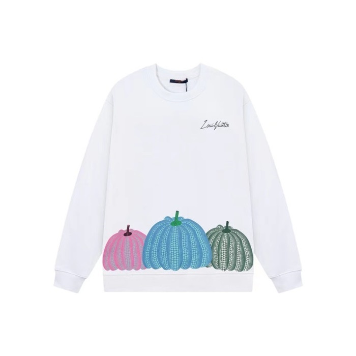 ルイヴィトンメンズホワイトスウェットシャツv2063