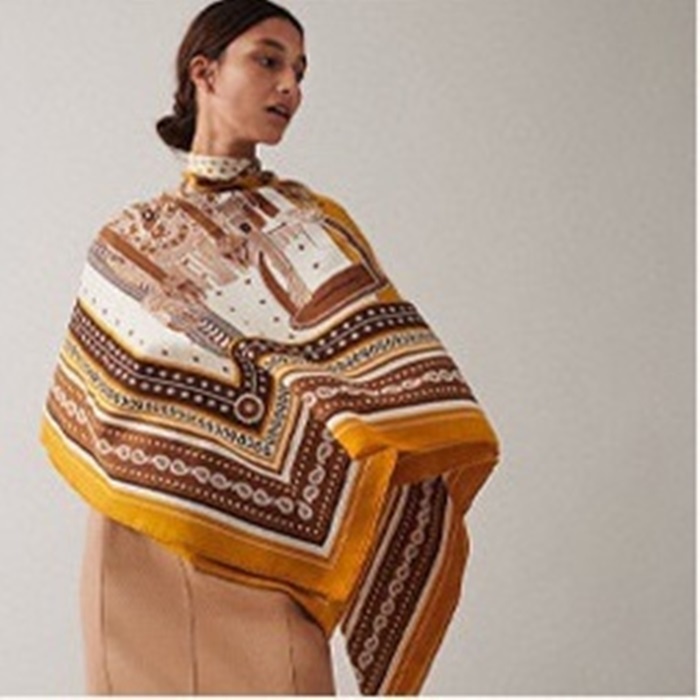 エルメスレディースブラウンニットe535