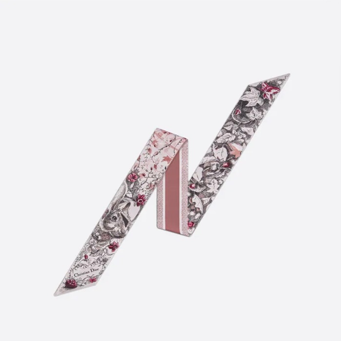 ディオールレディースピンクシルクニットi874