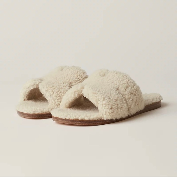 エルメスメンズアイボリーイズミルe537