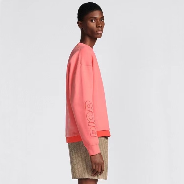 ディオールメンズクラシックピンクスウェットシャツi880