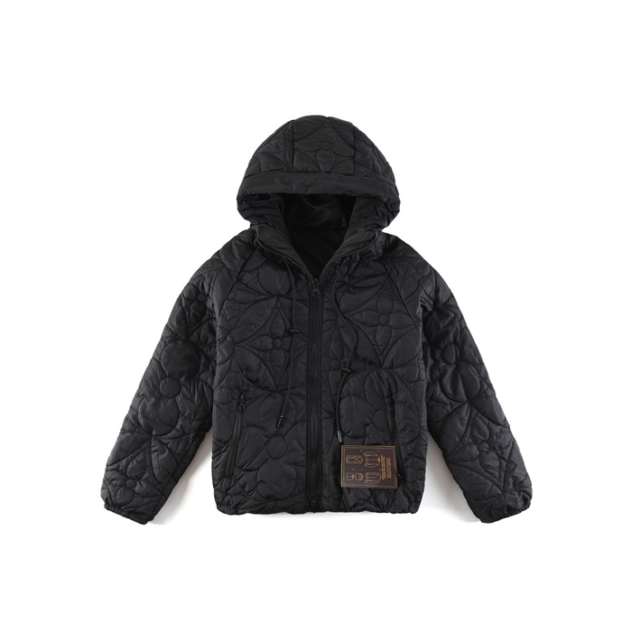 ルイヴィトンメンズブラックダウンジャケットv2078