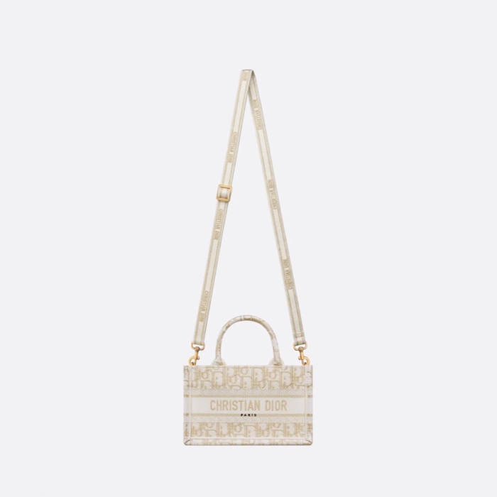 ディオールレディースゴールドミニブックトートバッグi888