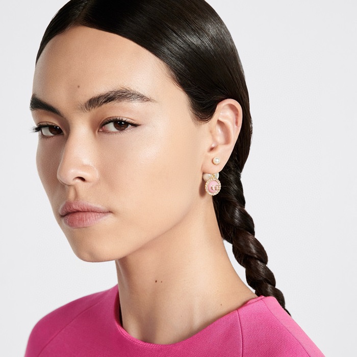 ディオールレディースゴールドピアスc698