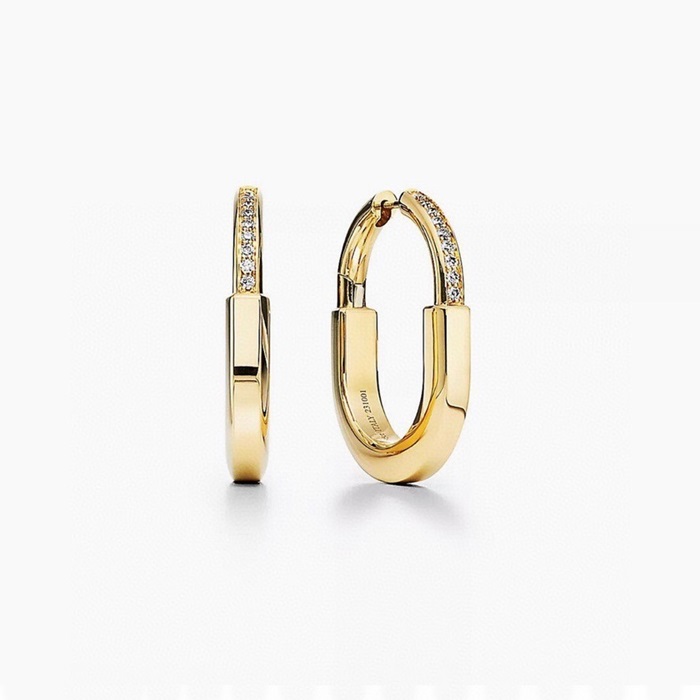 ティファニーレディースイエローゴールドピアスc702