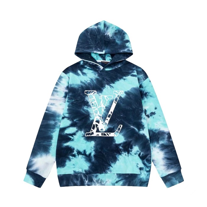 ルイヴィトンメンズブルーフーディv2081