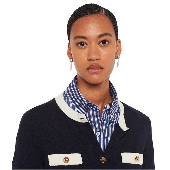 ミュウミュウレディースゴールドピアスc727