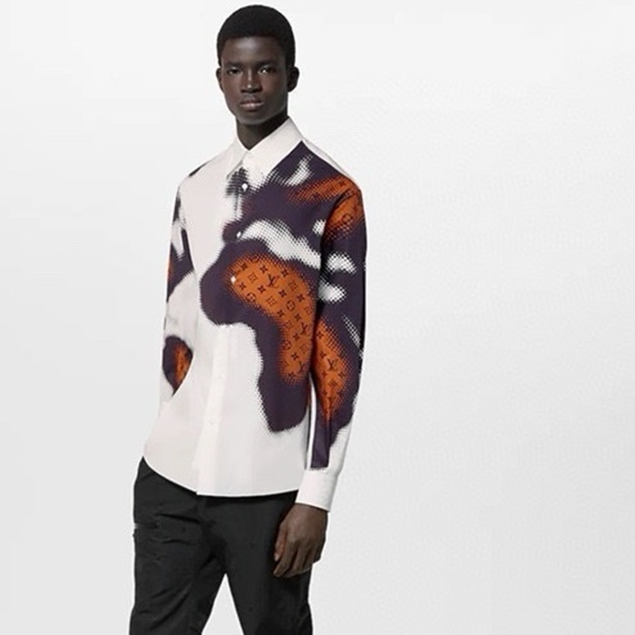 ルイヴィトンメンズホワイトシャツv2084