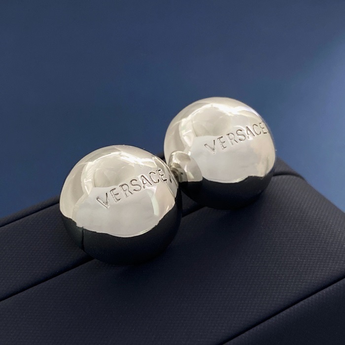 ヴェルサーチェレディースホワイトゴールドピアスc738