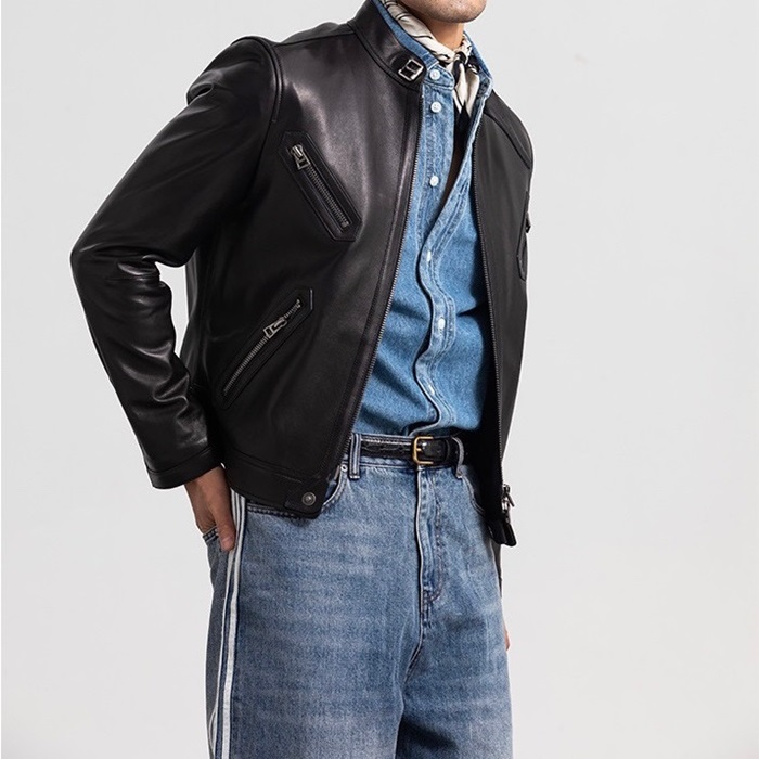 トムフォードメンズカジュアルブラックジャケットa05