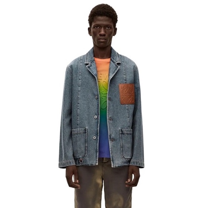 ロエベメンズブルージャケットa11