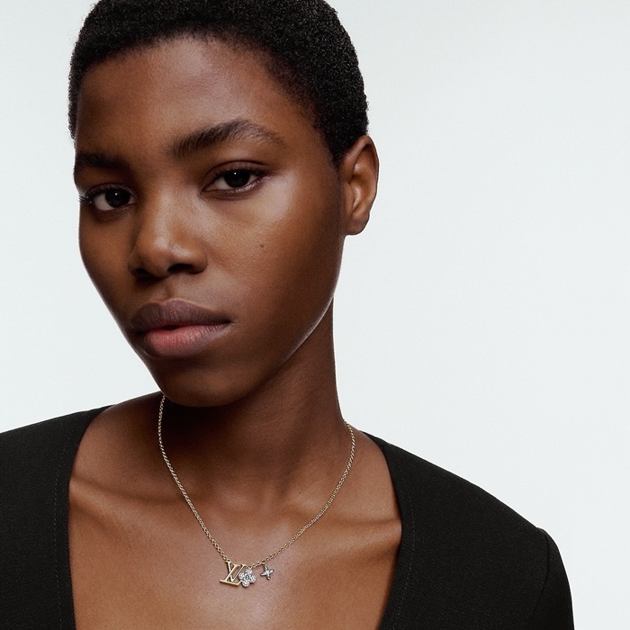 ルイヴィトンレディースイエローゴールドネックレスc770